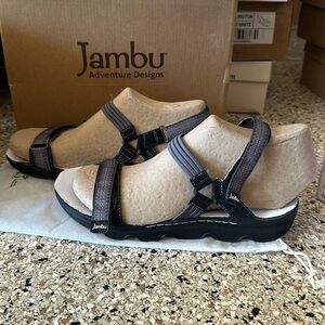 NIB JAMBU BLACK MULTI SEASIDE WATER READY SHOES